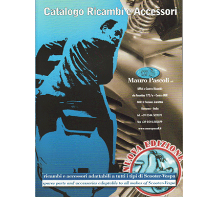 Catalogo ricambi e accessori Vespa ,ultima edizione stampata 2002.