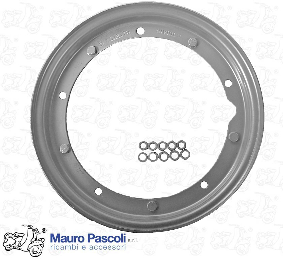 Cerchio completo originale piaggio,diametro 10 - 3.00 -3.50 x 10. Vespa .