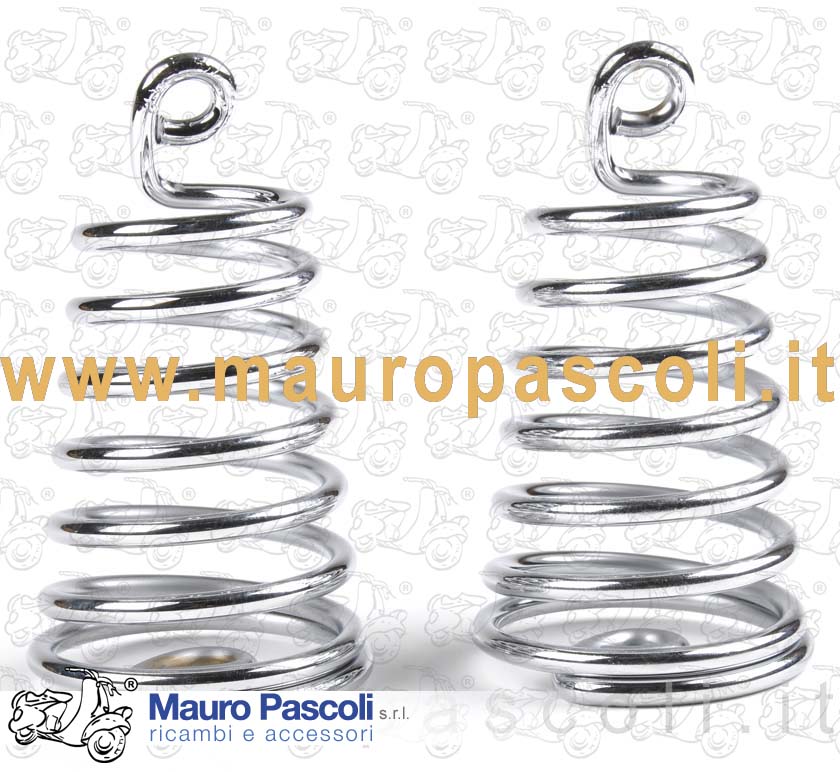 Kit n 2 molla cromata per sella,vespa 98 - 125.