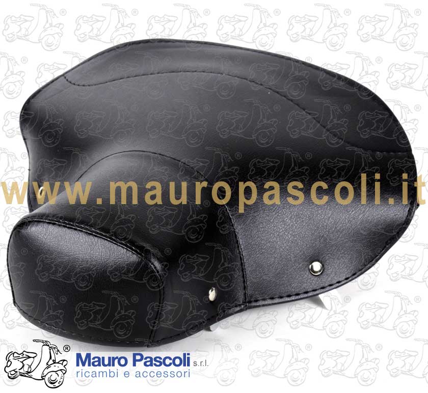 Copertura sella anteriore in scay nero,vespa 125 1956>57.