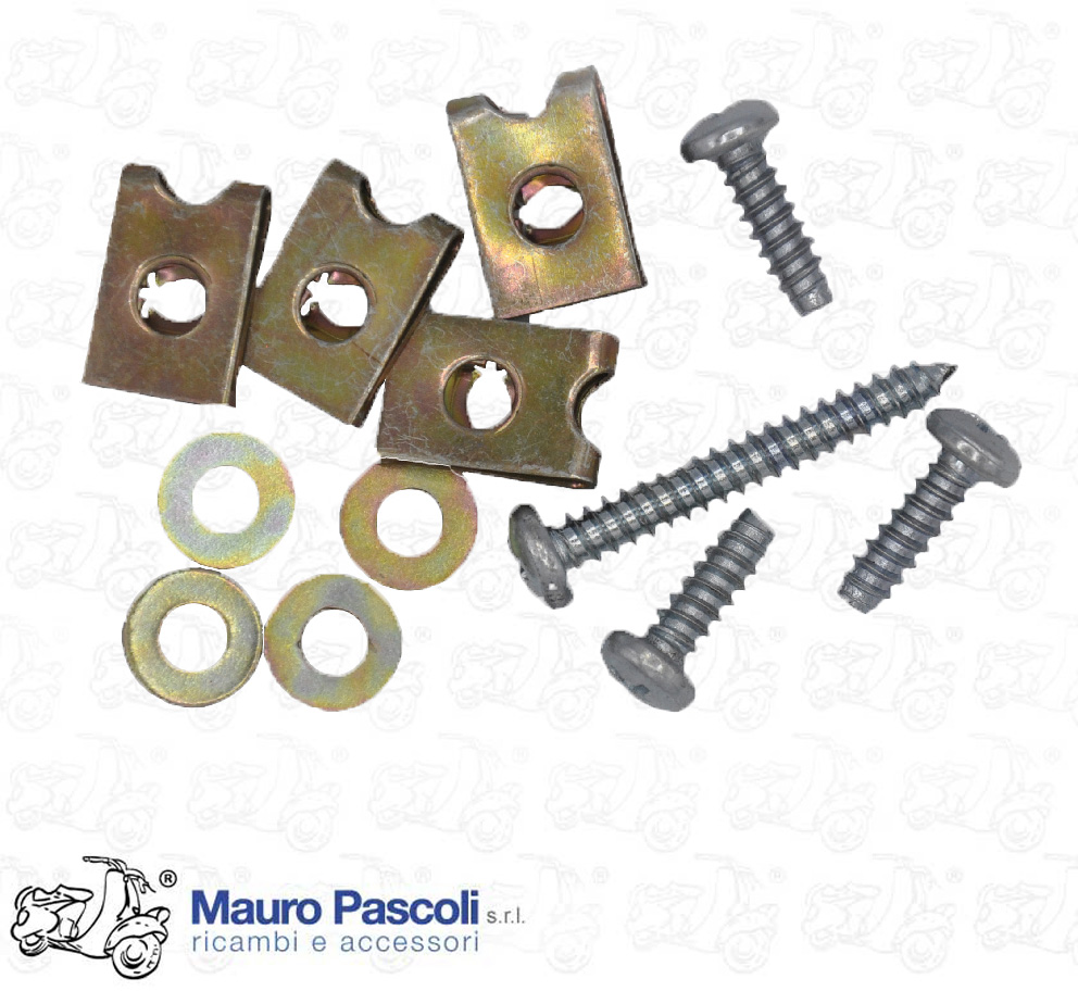 Kit fissaggio mascherina copristerzo al telaio,vespa 50 special.