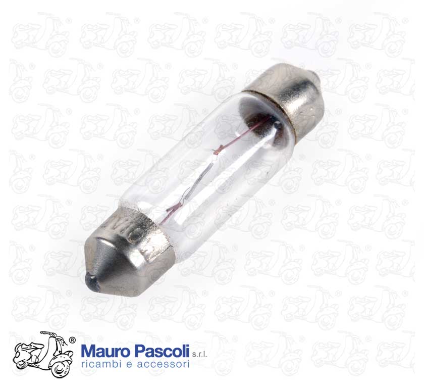 Lampadine 12 v. x 10 w. a siluro  mm. 10,5 x 38.