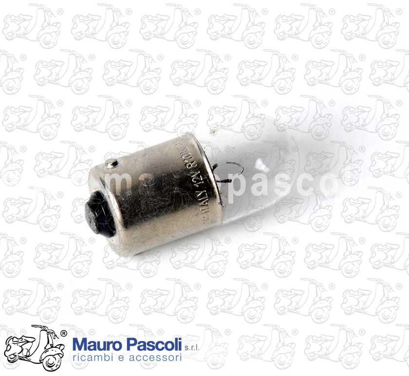 Lampadina 12 v. x 10 w.sfera zoccolo piccolo unipolare ba 15s.vespa - ape.