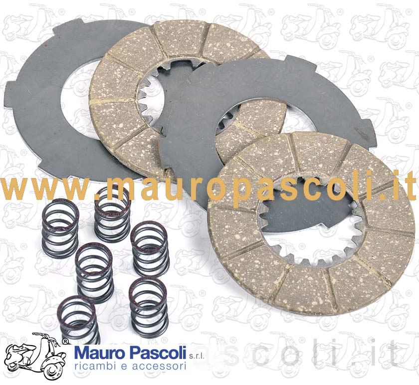 Clutch assembly (trimmed discs +steel discs + springs)