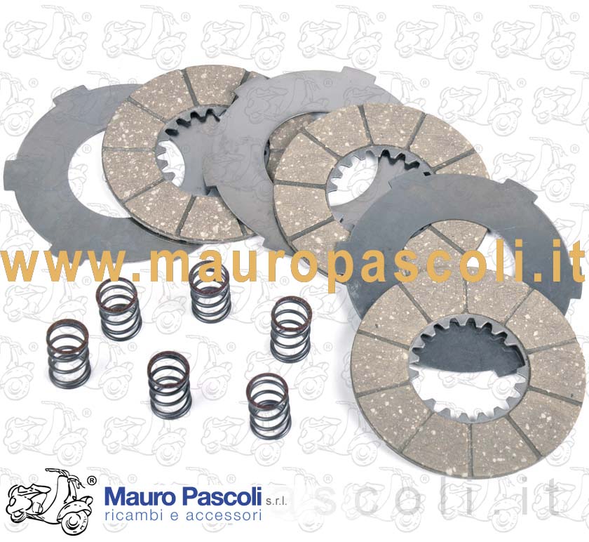 Clutch assembly (trimmed discs +steel discs + springs)