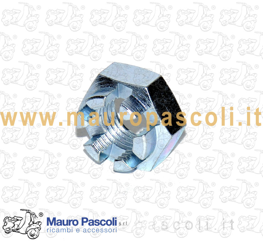 Dado mm 14 x 1,5 fissaggio tamburo del freno,vespa 50 -90 -125 -150 -200 -ape.