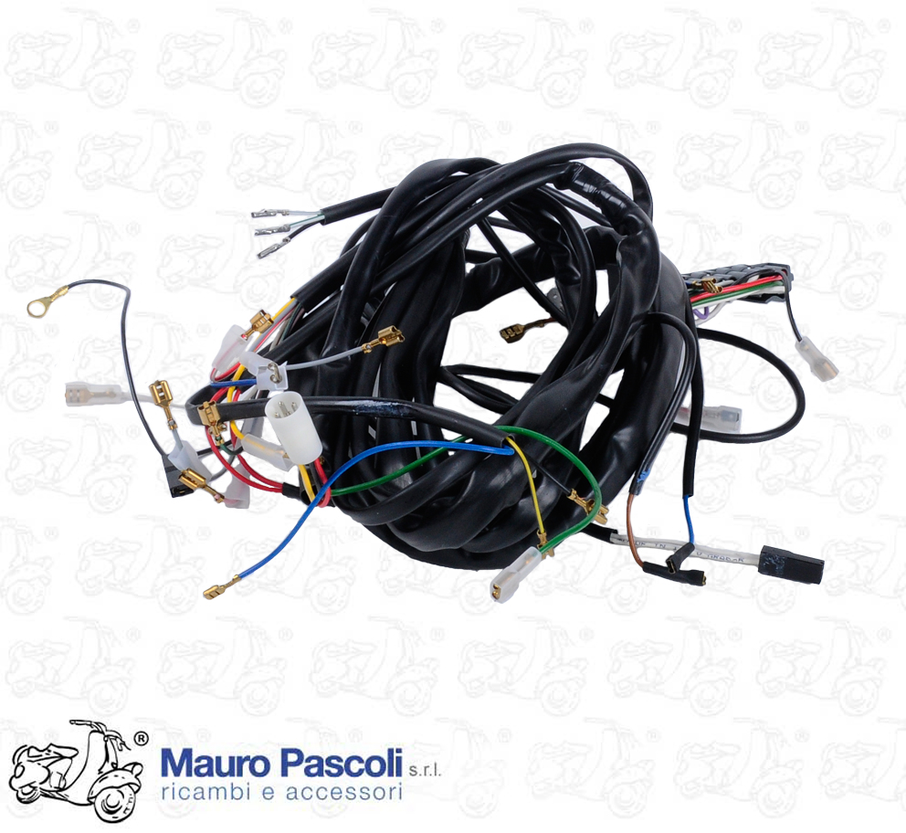 Gruppo cavetti imp.elettrico, con avviamento elettrico,vespa 125 - 150 - 200.