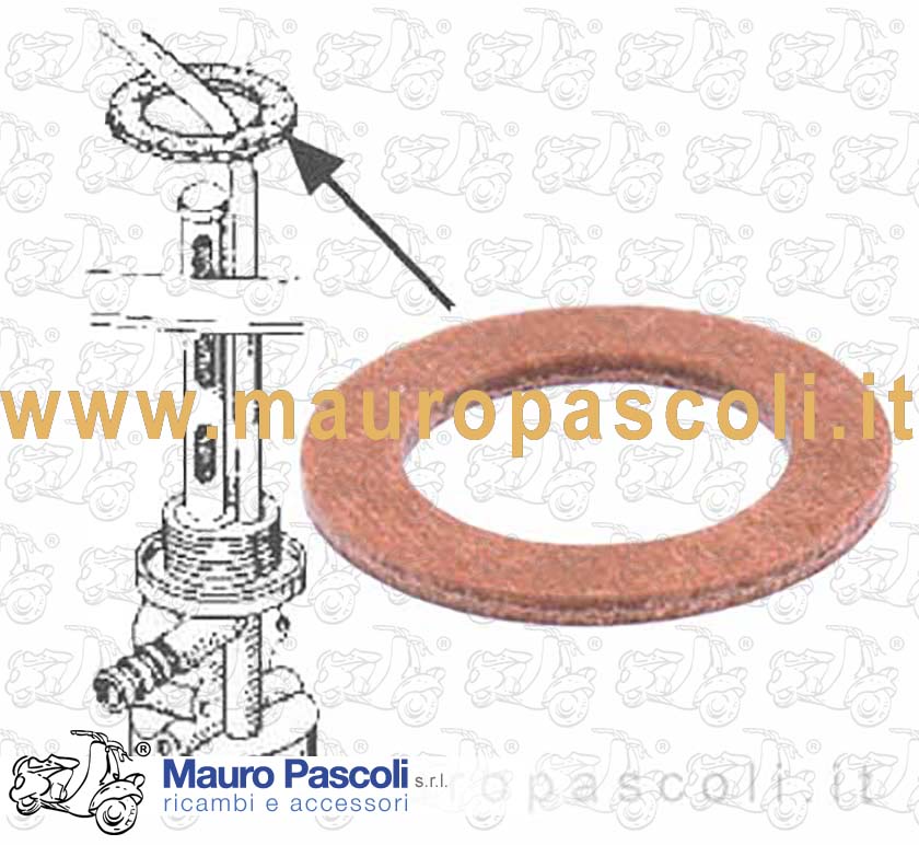 Guarnizionecorpo rubinetto al serbatoio,vespa 125 - 150.