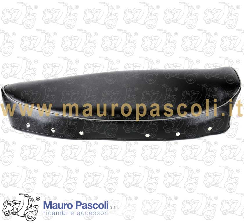 Copertura sella biposto in scay nero c/ bordino grigio,vespa 160 gs.