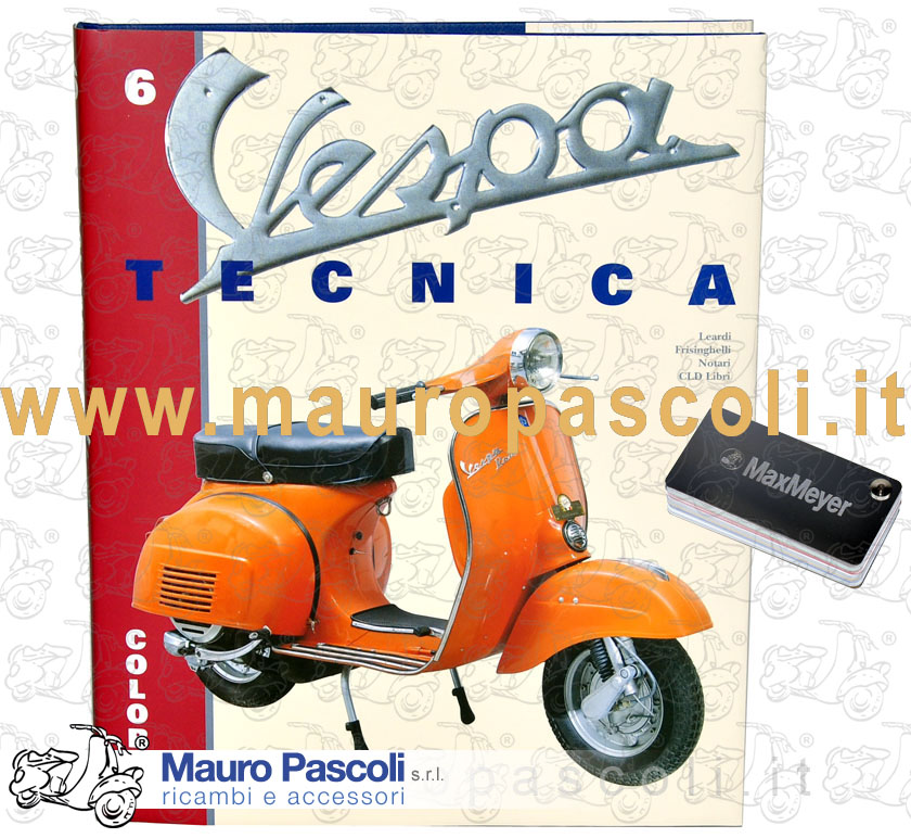 Vespa tecnica volume 6  con mazzetta dei colori .