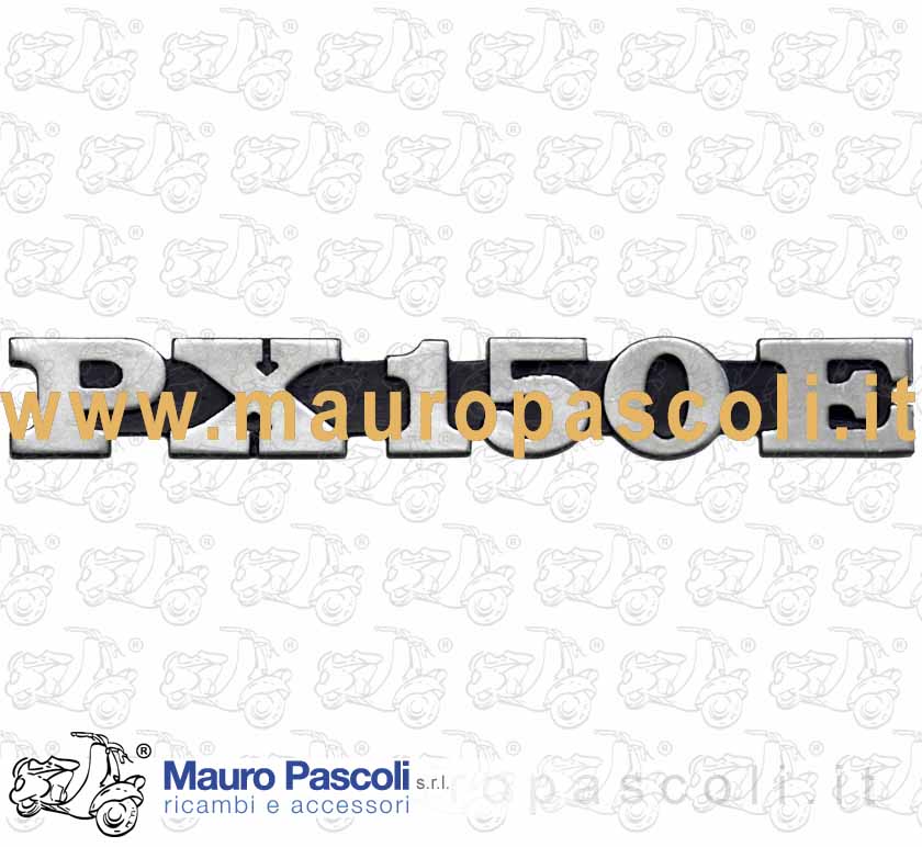 Targhetta laterale  p 150 x .vespa  px 150.