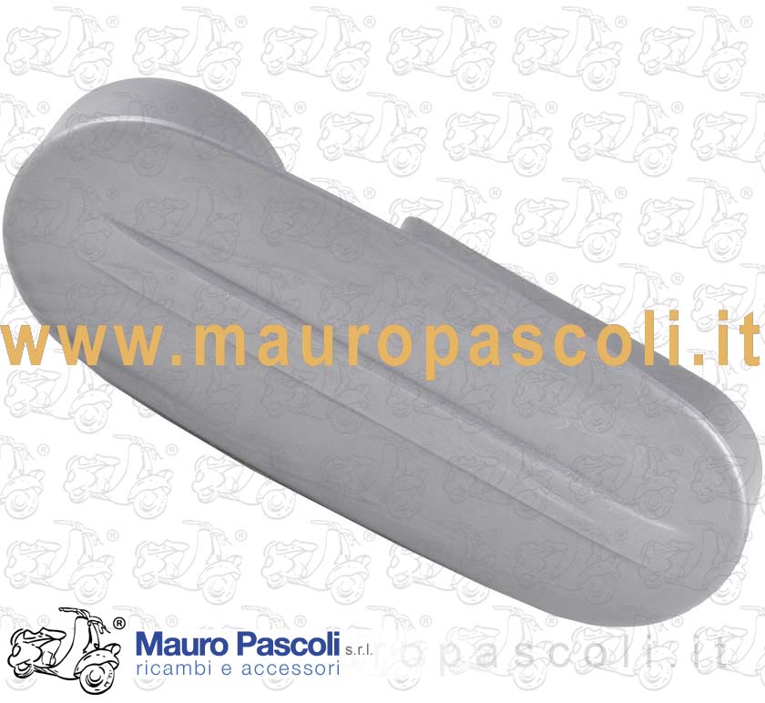 Coperchio del mozzo in plastica grigio.