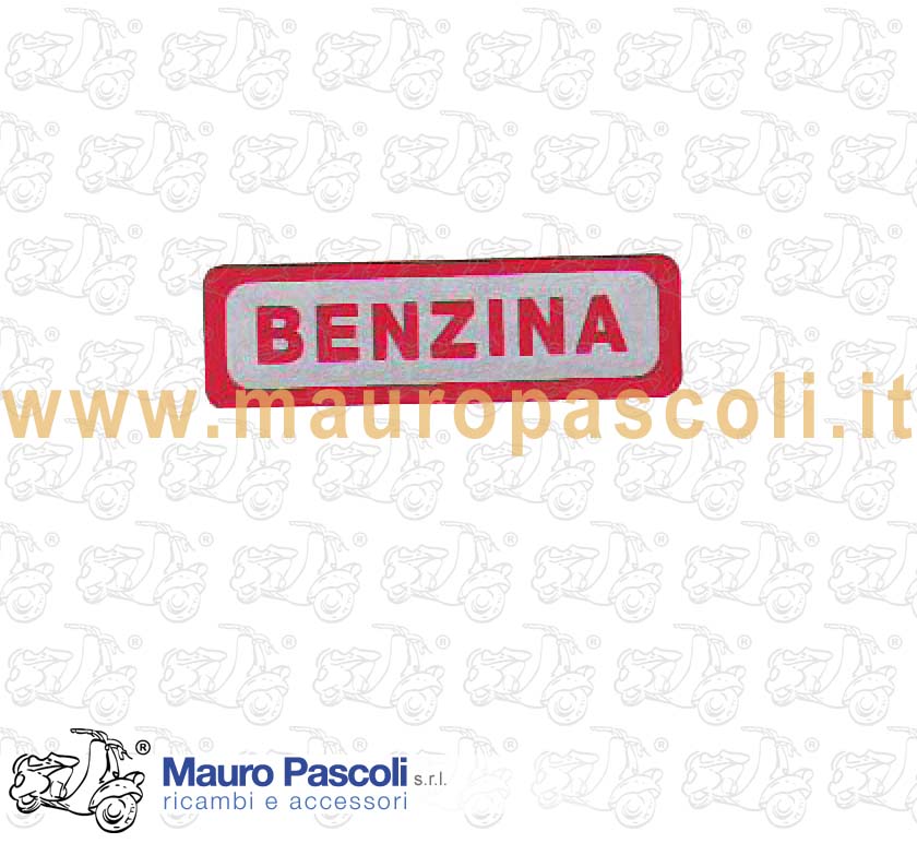 Adesivo benzina,veicoli con miscelatore automatico,vespa 125 - 150 - 200.