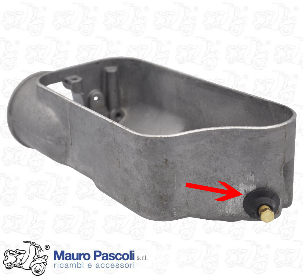 Tappo depuratore con foro vite di registro aria,vespa 125 - 150 - 200.