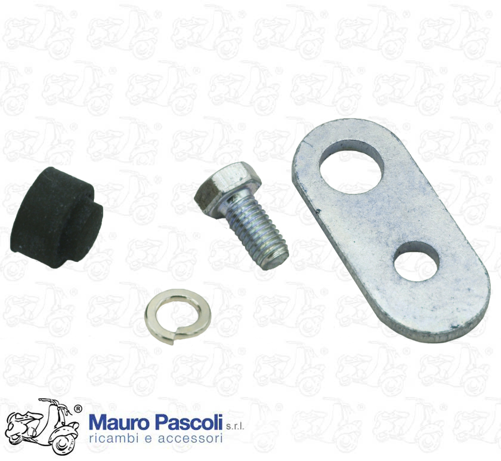 Kit gommino con piastrina e vite,tappo cavo contachilometri ,vespa.