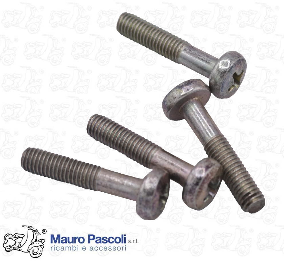 Kit 4 viti fissaggio coperchio in plastica manubrio,vespa pk - cosa.