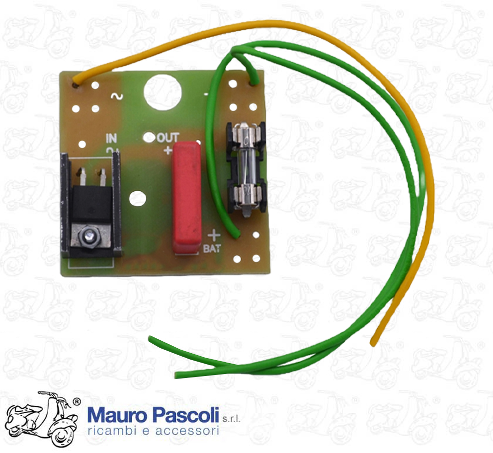 Raddrizzatore 6 v tipo elettronico,ricambio per basetta originale.vespa