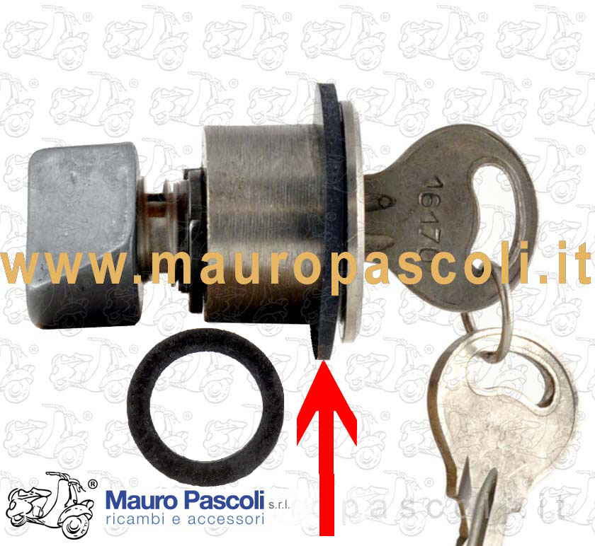 Guarnizione corpo serratura bloccasterzo,vespa gs 160.