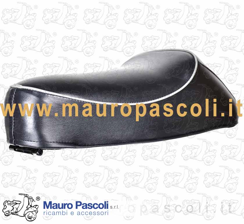 Sella gobbino blu notte e bordino grigio,vespa 50 r - special.