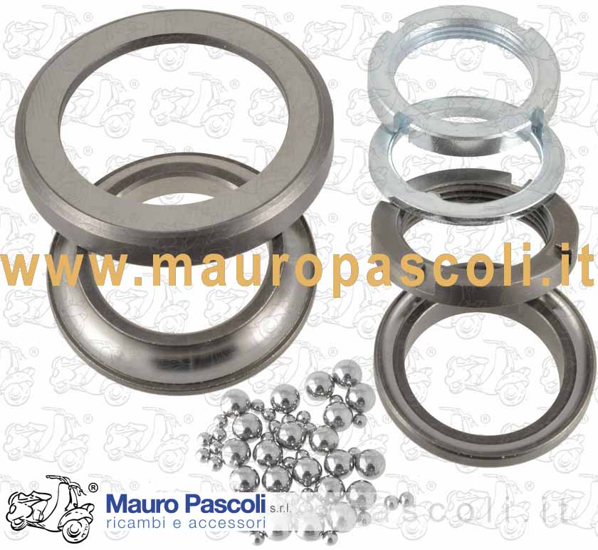 Kit gruppo ralla superiore e inferiore,completo di sfere,vespa 125 - 150.