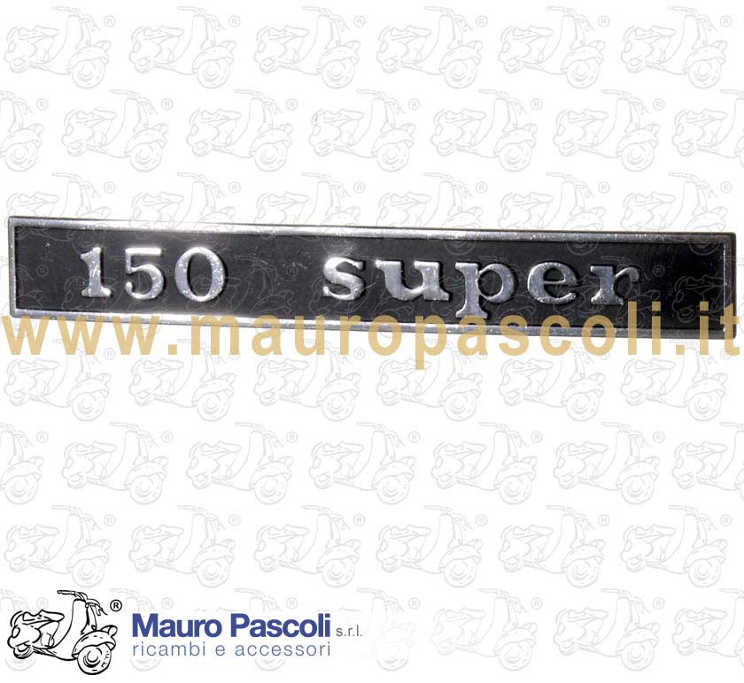 Targhetta posteriore,vespa 150 super.