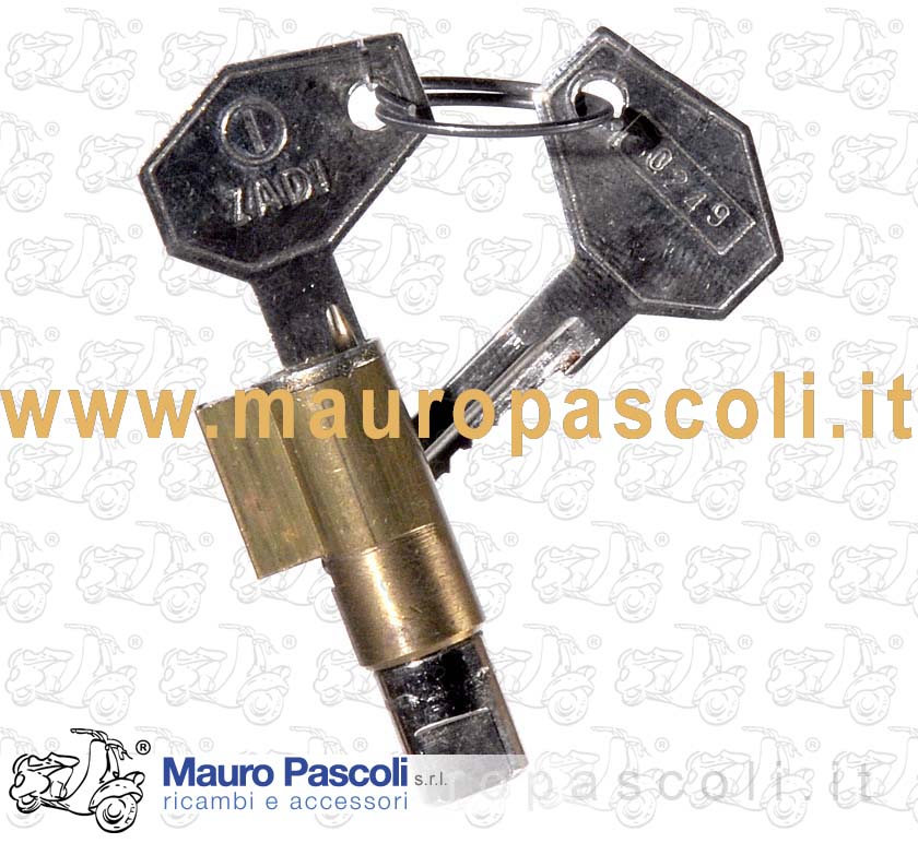 Corpo serratura bloccasterzo fessura mm 6,vespa 50 - 80 - 125 - 150 - 200.