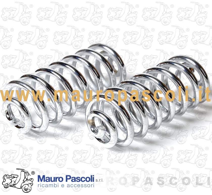 Coppia molle cromate per sidecar,vespa 125 - 150.