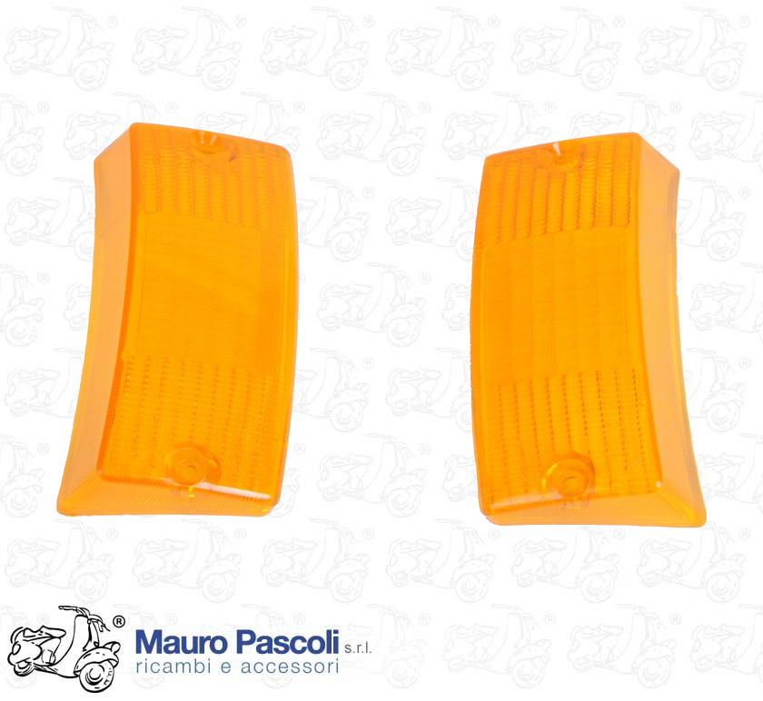 Kit plastiche trasparenti di colore arancio per frecce anteriori.