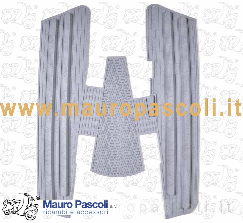 Tappeto della pedana di colore grigio,vespa : vnc1t - vnl2t>3t - vbc1t - vla1t - vlb1t>2t - vsb1t - vsc1t - vsd1t - vse1t.