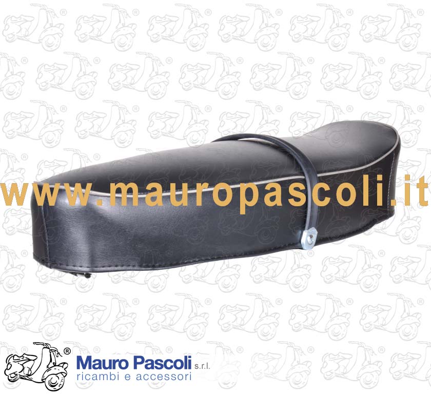 Sella lunga biposto completa,scay blu scuro originale,vespa 90 - 125 prim.