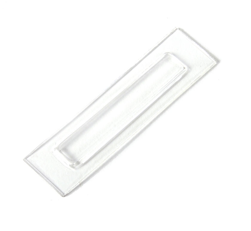 Glass for rear lamp number plate light