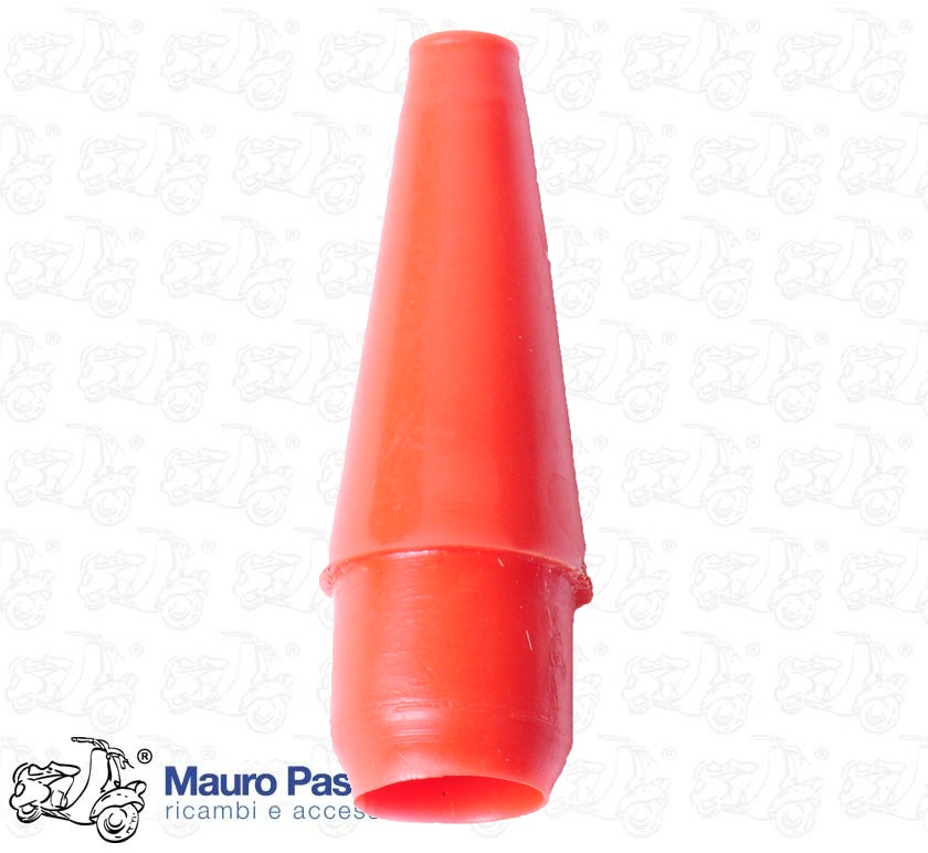 Terminale in plastica colore rosso, per tubo interno mm 10.
