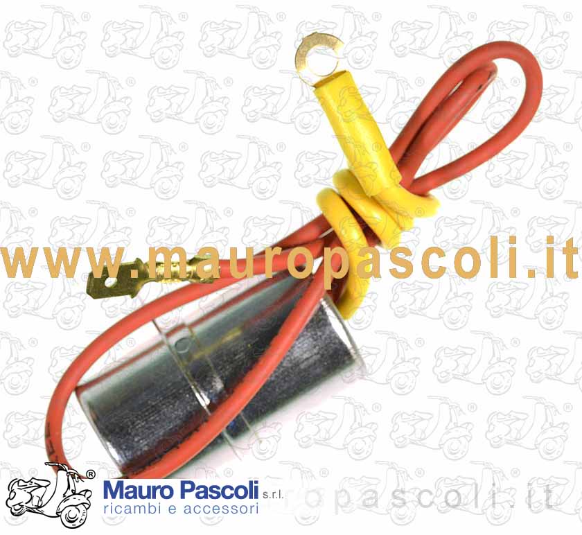 Condensatore a 2 cavi,vespa px 125 - 150 modello senza lampeggiatori.