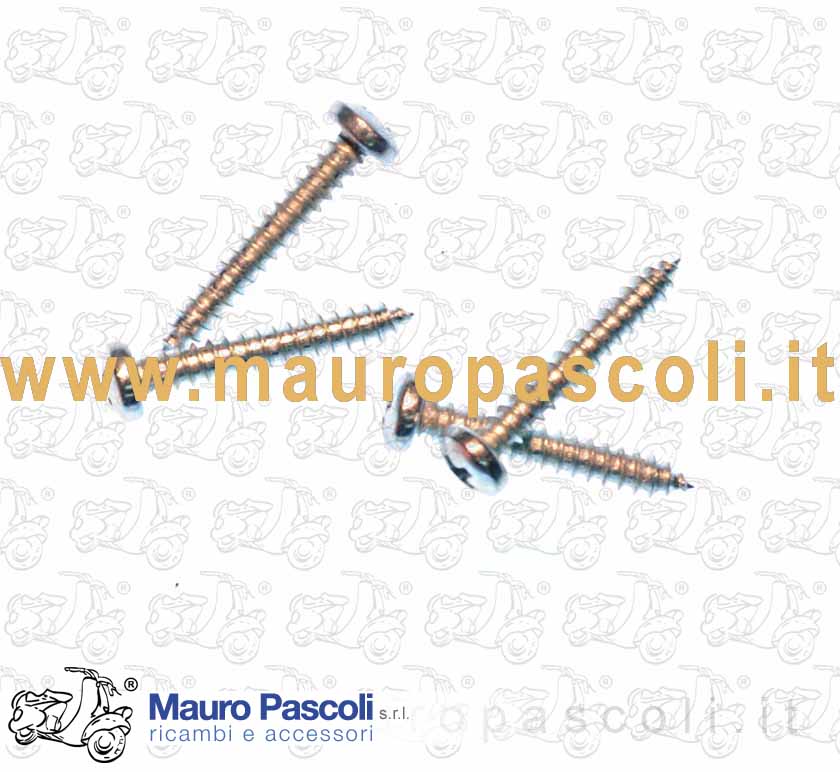 Kit4 viti testa croce mm 3 x 20,fissaggio clacson - frecce ,vespa - ape.