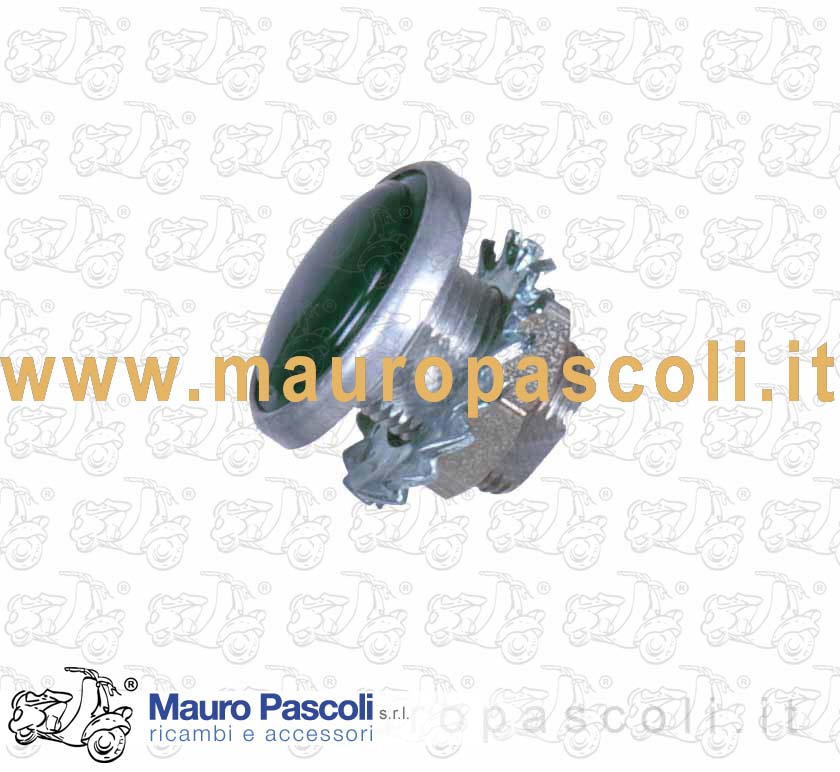 Spia luce di colore verde per faro sul manubrio,vespa 125 - 150 - 180 - 200.