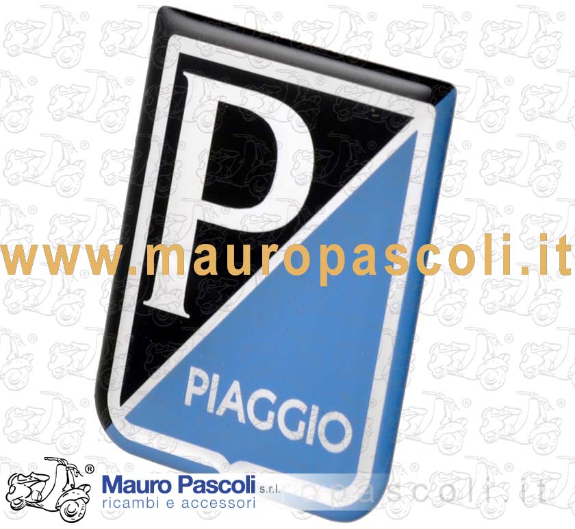 Scudetto logo anteriore in resina,vespa 125 - 150 - 160 - 180.