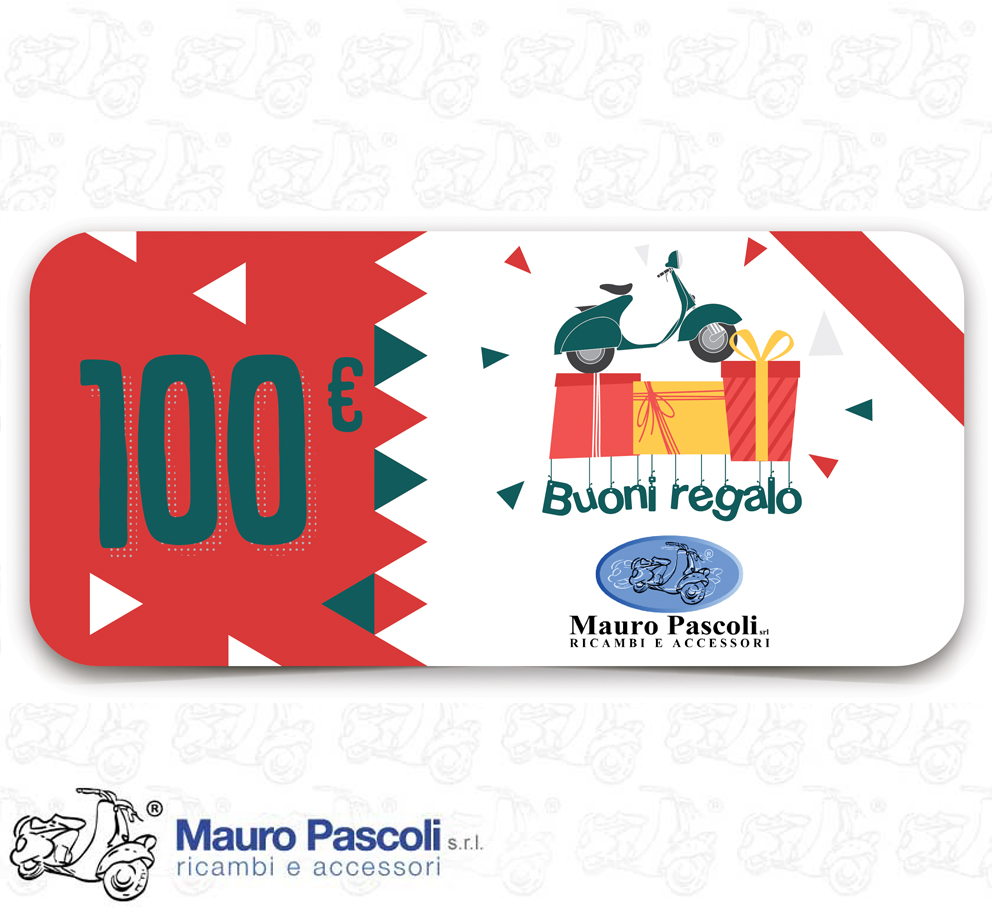 Buono regalo, valore da 100 euro,presso mauro pascoli srl.