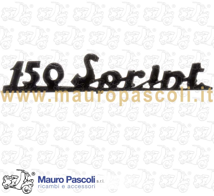 Targhetta  150 sprint ,posteriore anodizzata blu notte,vespa 150 sprint.