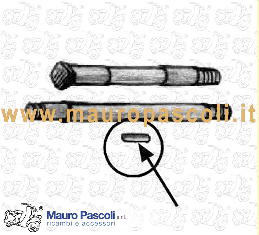 Kit qt36 rulli mm 2 x 11,8 perno mozzo anteriore,vespa 1946>52 - 53 Vespa  u.