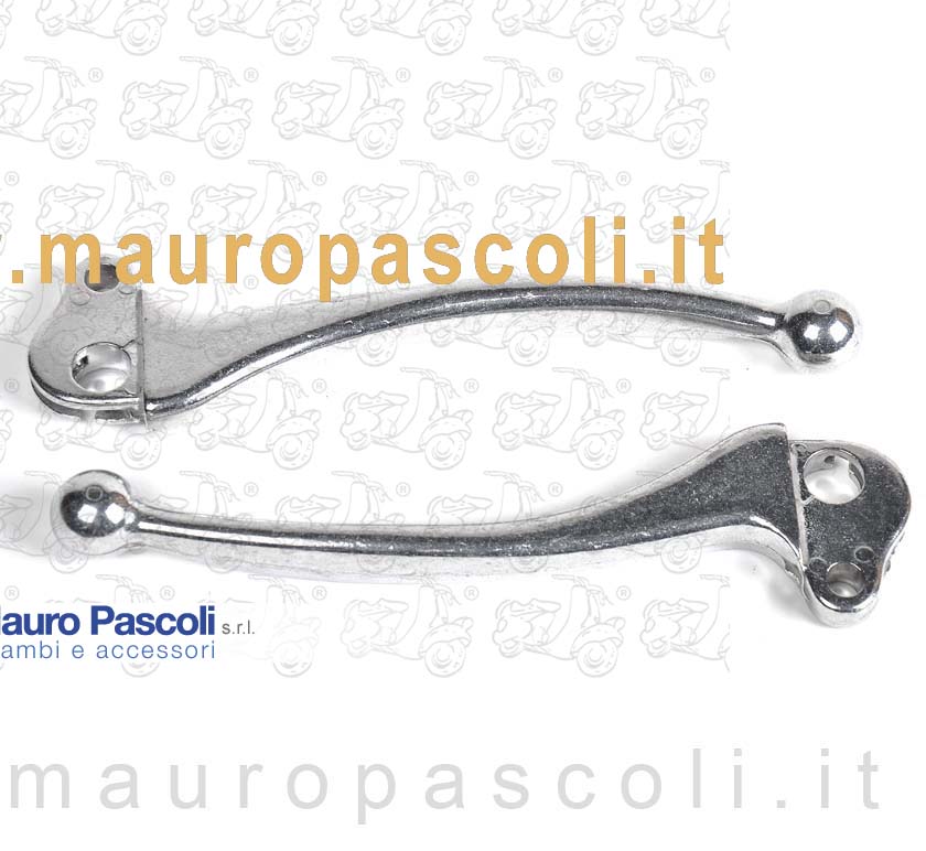 Coppia di leve per freno e frizione,vespa px - pe 80 - 125 - 150 - 200.