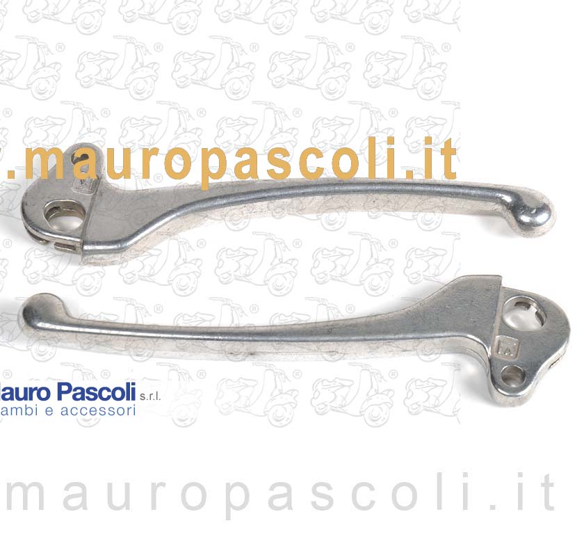 Coppia di leve per freno e frizione,vespa 125 - 150 - 200 ,mod.arcobaleno.