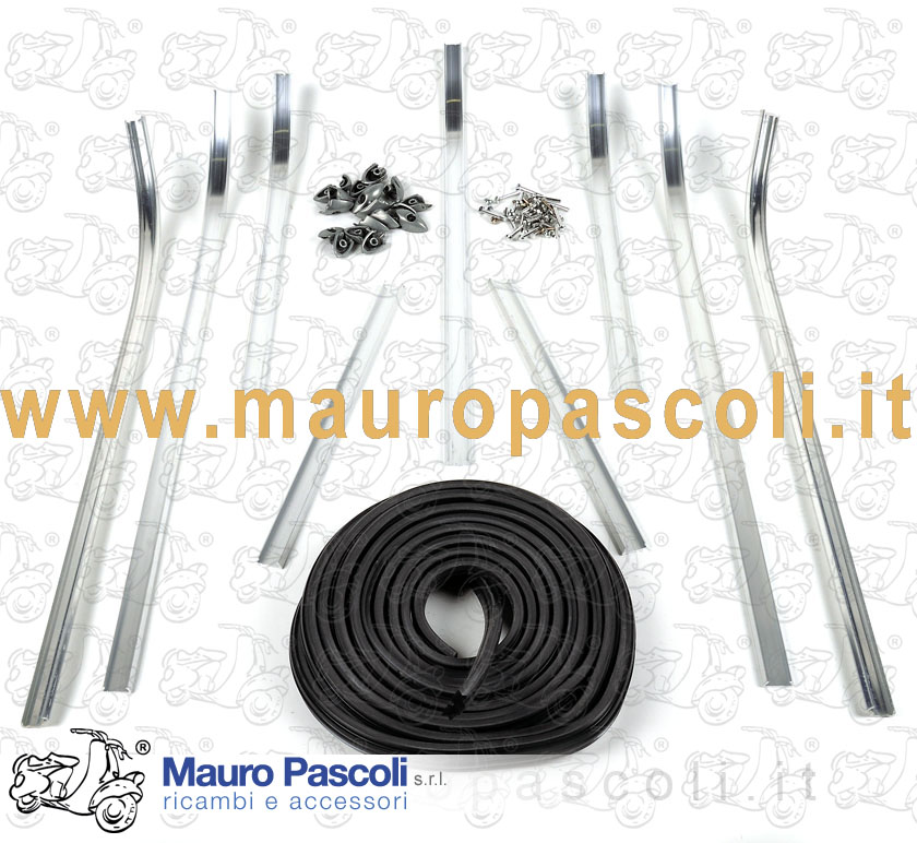 Kit complet marchepied (baguettes, bandes Profils, terminaux, rivets)