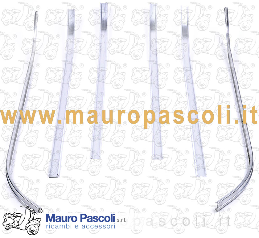 Kit 6 listelli alluminio del pavimento pedana,vespa 150 gl..