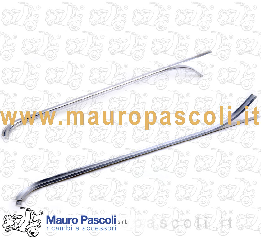 Coppia listelli esterni lato destro / sinistro,del pavimento Vespa 1957>58.