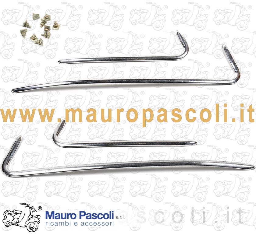 Cowl and mudguard decoration with fixing