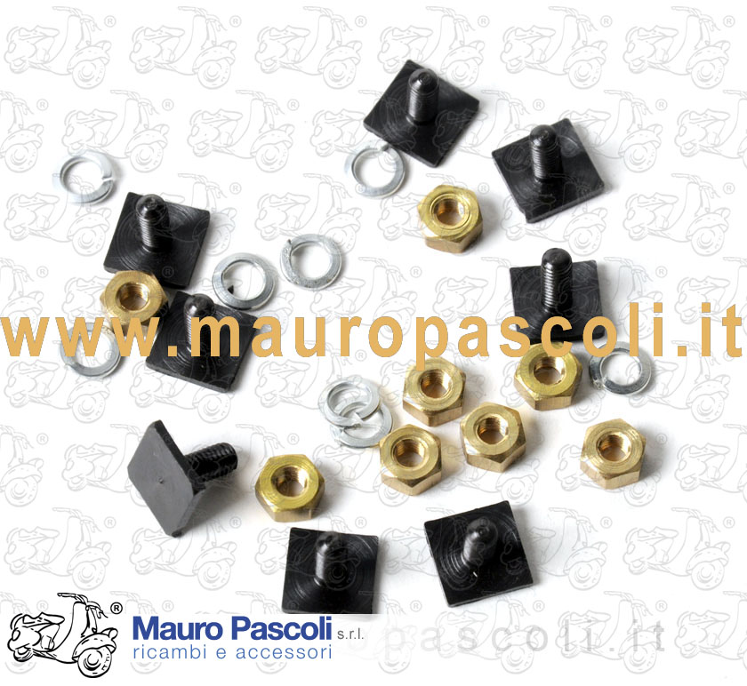 Kit n 8 piastrina bullone - rondella - dado.
