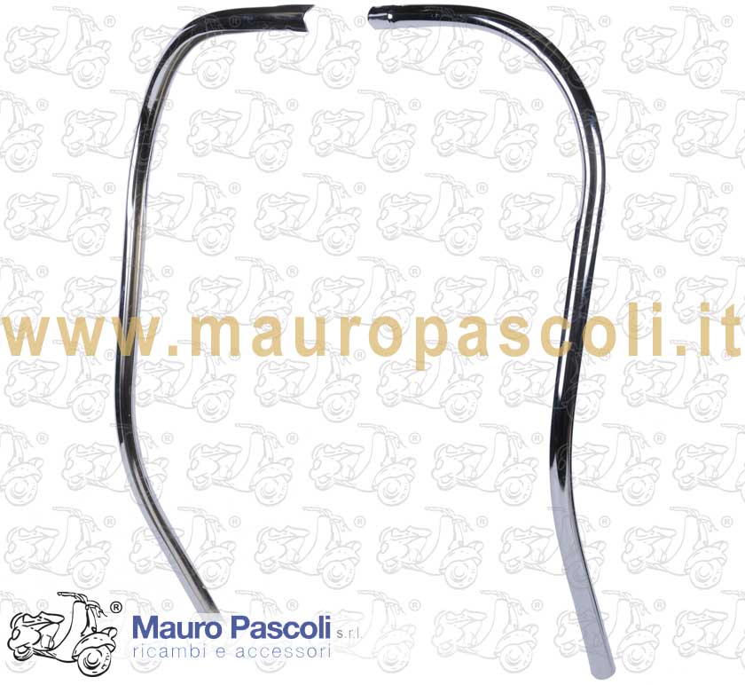 Bordo dello scudo lato dx e sx in acciao cromato,accessorio Vespa .