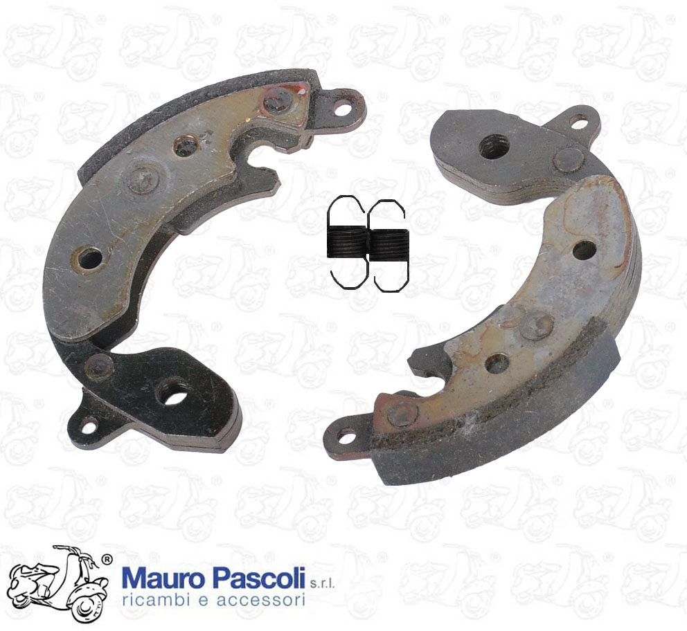 Kit of 2 starting clutch shoes with springs for variator models piaggio mopeds