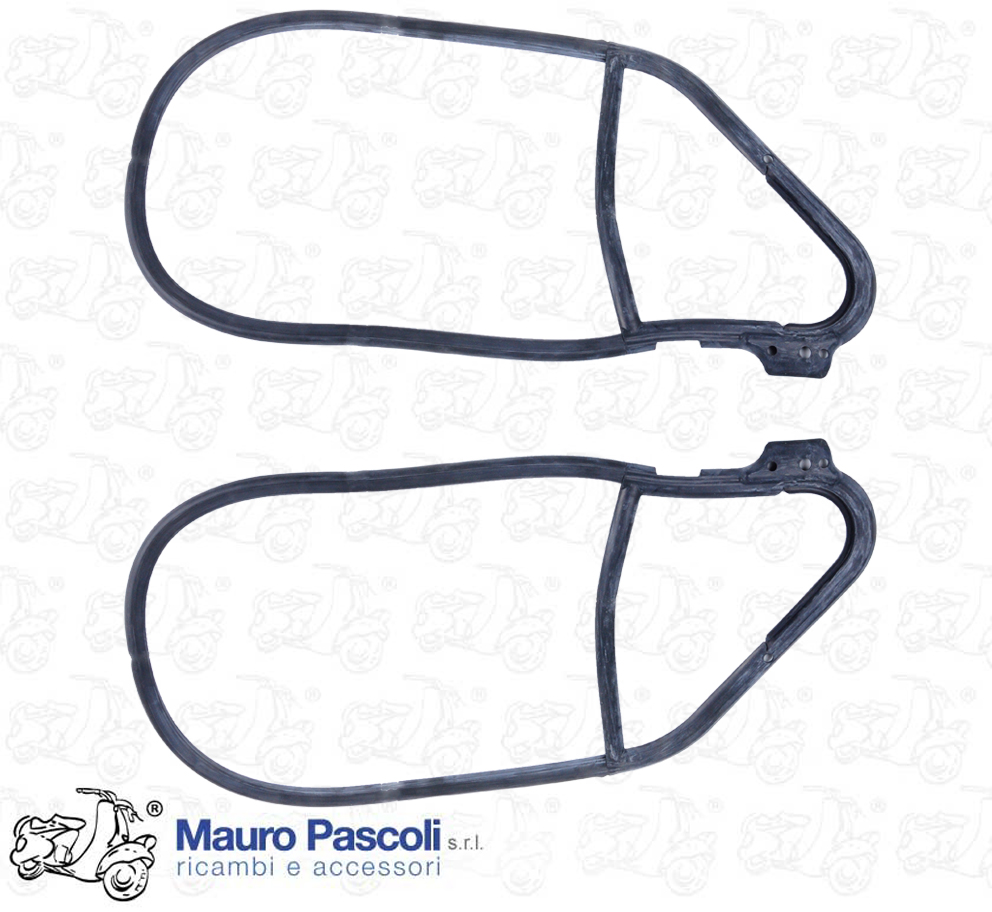 Coppia guarnizione vetro  fisso portiera dx - sx,vettura acma Vespa  400.
