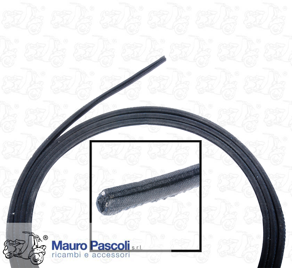 Coppia guarnizione canalino guida vetro  portiera dx - sx,vespa 400.